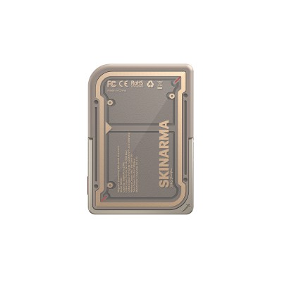 Skinarma Nexus Mecha Kablosuz ve PD Hızlı Şarj Özellikli Metal Standlı Taşınabilir Powerbank 20W 5000mAh Gold