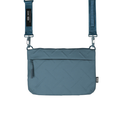 Skinarma Satchel Juno Desenli Naylon Scout Bilek Askı Kayışlı Aksesuar Çantası Mavi