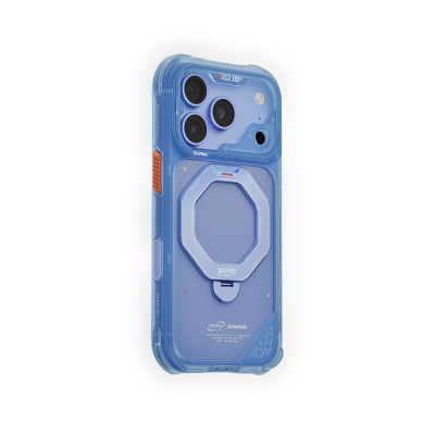 Skinarma Saturn Case for Apple iPhone 18 Pro Max with M-Safe Charging and Stand Blue