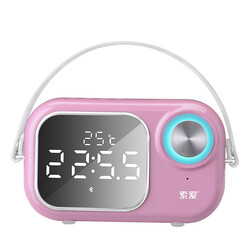 Soaiy E16 Bluetooth Speaker Pink