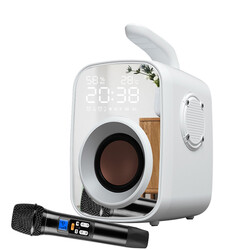 Soaiy SH25 Mikrofonlu Bluetooth Speaker Hoparlör Beyaz