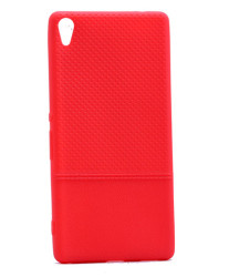 Sony Xperia XA Ultra Kılıf Zore Matrix Silikon Kırmızı