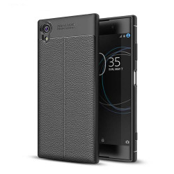 Sony Xperia XA1 Plus Kılıf Zore Niss Silikon Kapak Siyah