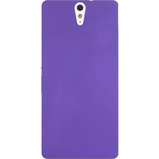 Sony Xperia C5 Case Zore Premier Silicon Cover Purple