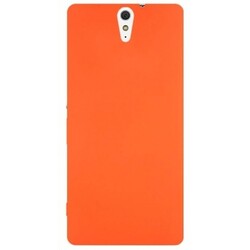 Sony Xperia C5 Case Zore Premier Silicon Cover Orange