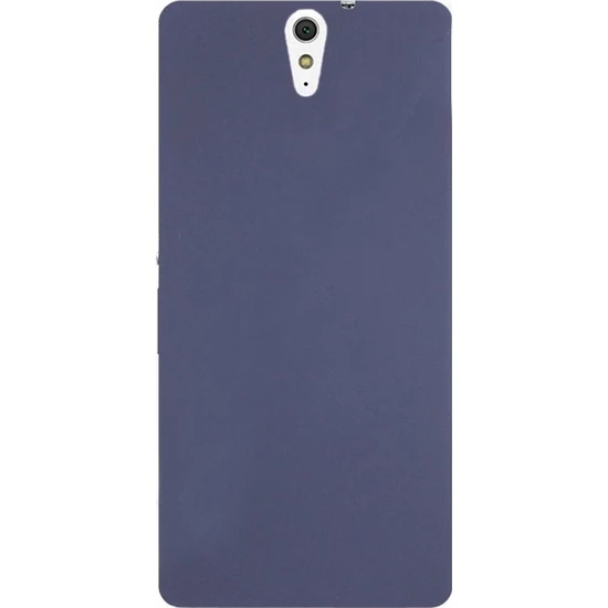 Sony Xperia C5 Case Zore Premier Silicon Cover Navy blue