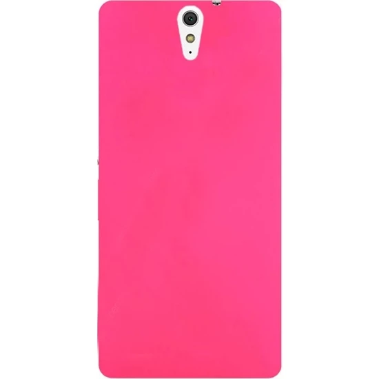 Sony Xperia C5 Case Zore Premier Silicon Cover Pink