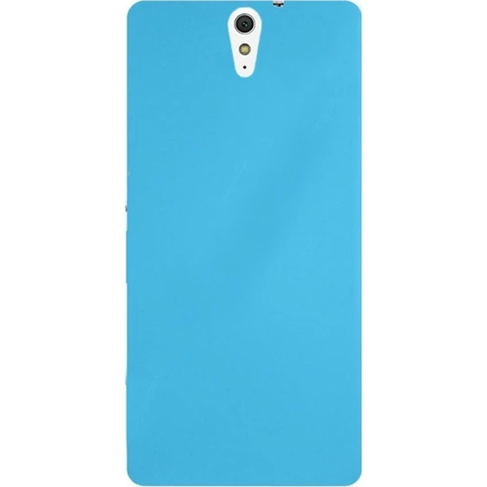 Sony Xperia C5 Case Zore Premier Silicon Cover Blue