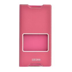 Sony Xperia C5 Ultra Case Zore Dolce Cover Case Dark Pink