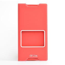 Sony Xperia C5 Ultra Kılıf Zore Dolce Kapaklı Kılıf Kırmızı