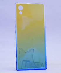 Sony Xperia L1 Kılıf Zore Renkli Transparan Kapak Mavi
