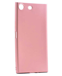 Sony Xperia M5 Case Zore Premier Silicon Cover Rose Gold