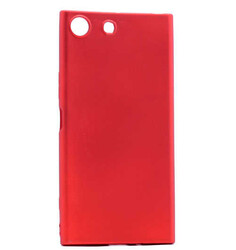 Sony Xperia M5 Kılıf Zore Premier Silikon Kapak Kırmızı