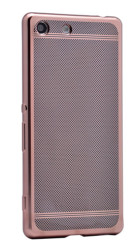 Sony Xperia M5 Kılıf Zore Storm Silikon Rose Gold