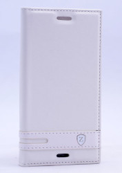 Sony Xperia X Compact Kılıf Zore Elite Kapaklı Kılıf Beyaz