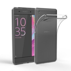 Sony Xperia X Kılıf Zore Süper Silikon Kapak Renksiz