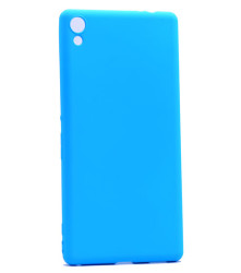 Sony Xperia XA Ultra Kılıf Zore Premier Silikon Kapak Mavi
