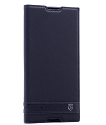Sony Xperia XA1 Kılıf Zore Elite Kapaklı Kılıf Siyah