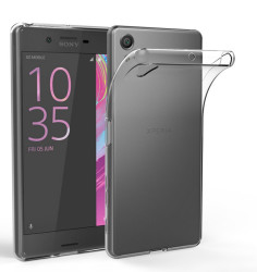 Sony Xperia XA1 Plus Kılıf Zore Süper Silikon Kapak Renksiz