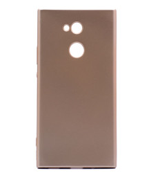 Sony Xperia XA2 Kılıf Zore Premier Silikon Kapak Gold