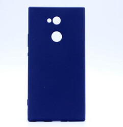 Sony Xperia XA2 Ultra Case Zore Premier Silicon Cover Navy blue