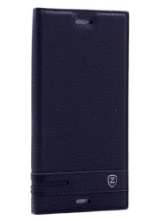 Sony Xperia XZ Kılıf Zore Elite Kapaklı Kılıf Siyah