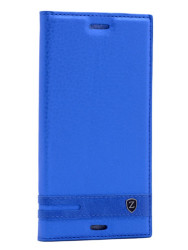 Sony Xperia XZ Kılıf Zore Elite Kapaklı Kılıf Mavi