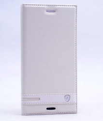 Sony Xperia XZ Premium Kılıf Zore Elite Kapaklı Kılıf Beyaz