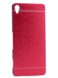 Sony Xperia Z1 Kılıf Zore New Motomo Kapak Kırmızı