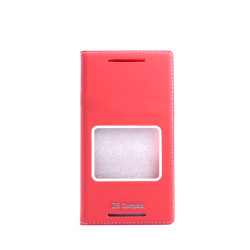 Sony Xperia Z5 Compact Kılıf Zore Dolce Kapaklı Kılıf Kırmızı