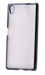 Sony Xperia Z5 Kılıf Zore Lazer Kaplama Silikon Siyah