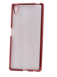 Sony Xperia Z5 Kılıf Zore Lazer Kaplama Silikon Kırmızı