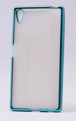 Sony Xperia Z5 Kılıf Zore Lazer Kaplama Silikon Mavi