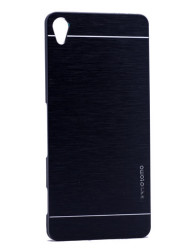Sony Xperia Z5 Kılıf Zore New Motomo Kapak Siyah