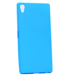 Sony Xperia Z5 Kılıf Zore Premier Silikon Kapak Mavi