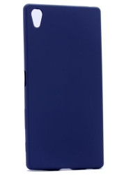 Sony Xperia Z5 Kılıf Zore Premier Silikon Kapak Lacivert