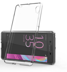 Sony Xperia Z5 Kılıf Zore Süper Silikon Kapak Renksiz