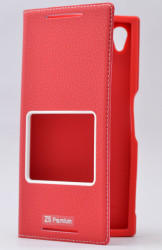 Sony Xperia Z5 Premium Kılıf Zore Dolce Kapaklı Kılıf Kırmızı