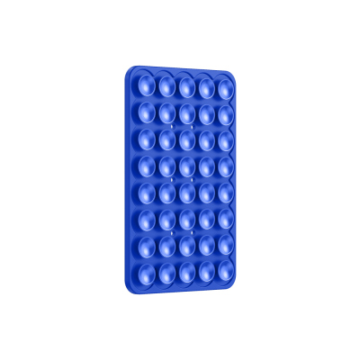 Square Kiss 01 Silicone Phone Holder Blue