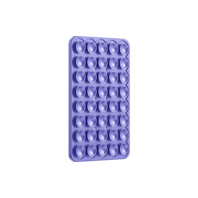 Square Kiss 01 Silicone Phone Holder Purple