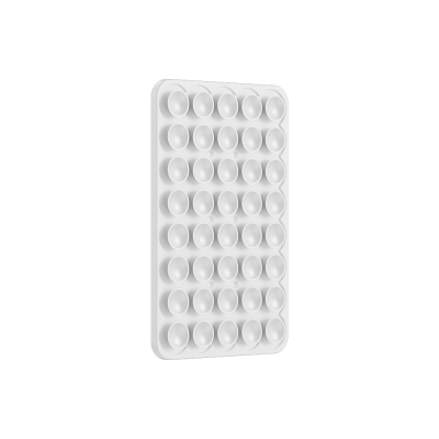 Square Kiss 01 Silicone Phone Holder White