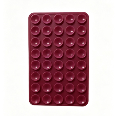 Square Kiss Design 03 Double-Sided Silicone Holder 5.50cm x 8cm Plum