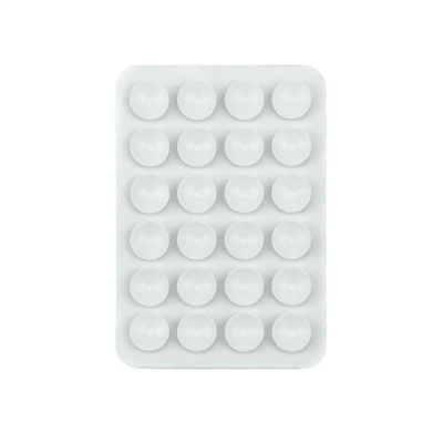 Square Kiss Design 03 Double-Sided Silicone Holder 5.50cm x 8cm White