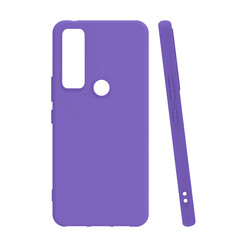 TCL 20 SE Case Zore Biye Silicon Purple
