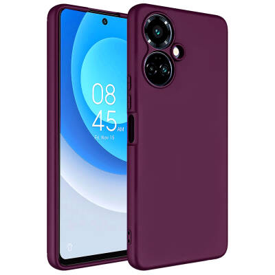 Tecno Camon 19 Pro Case Zore Mara Lansman Cover Koyu Mor