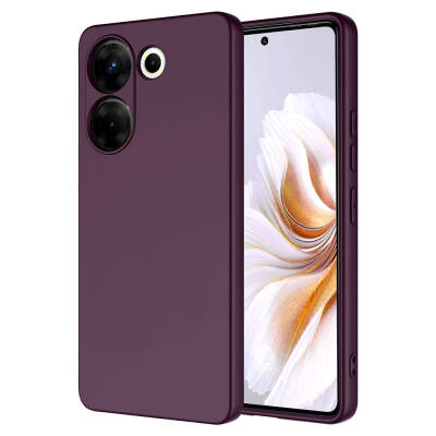 Tecno Camon 20 Pro 4G Case Zore Mara Lansman Cover Koyu Mor