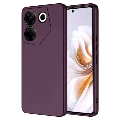 Tecno Camon 20 Pro 5G Case Zore Mara Lansman Cover Koyu Mor