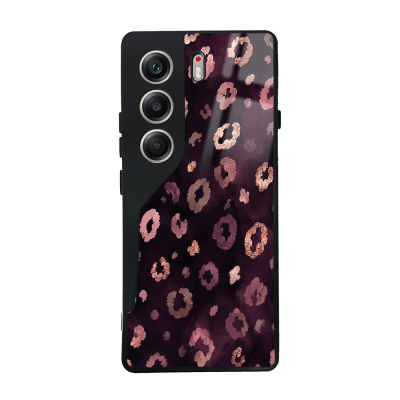 Tecno Camon 40 4G Kılıf Kamera Korumalı Desenli Zore Lusi Kapak Pembe Leopar