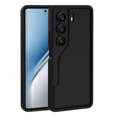 Tecno Camon 40 4G Kılıf Kamera Korumalı Zore Ananas Kapak Siyah