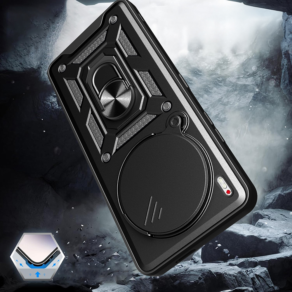 Tecno Camon 40 Premier 5G Case Magnetic Stand Camera Protection Zore Sliding Vega Cover - 5